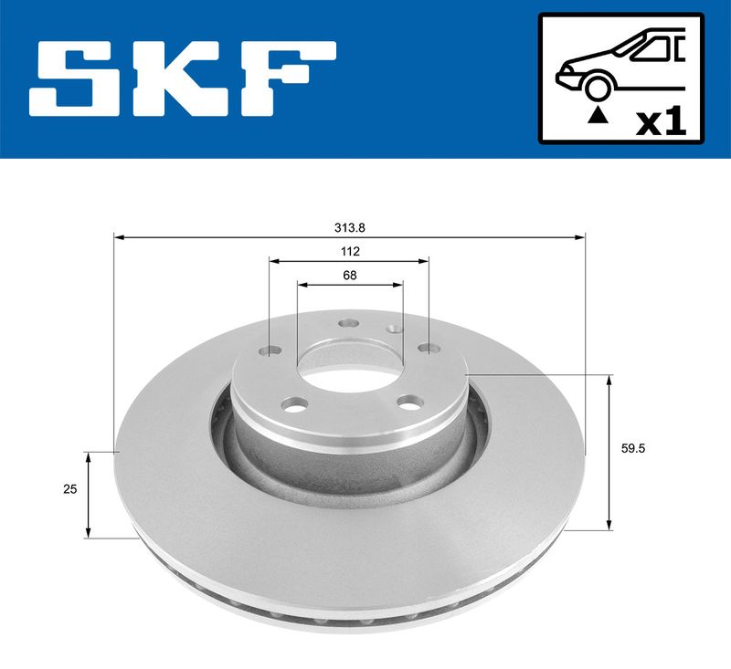 SKF VKBD80305V1 Гальмівний диск
