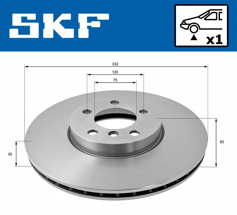 SKF VKBD80339V1 Гальмівний диск