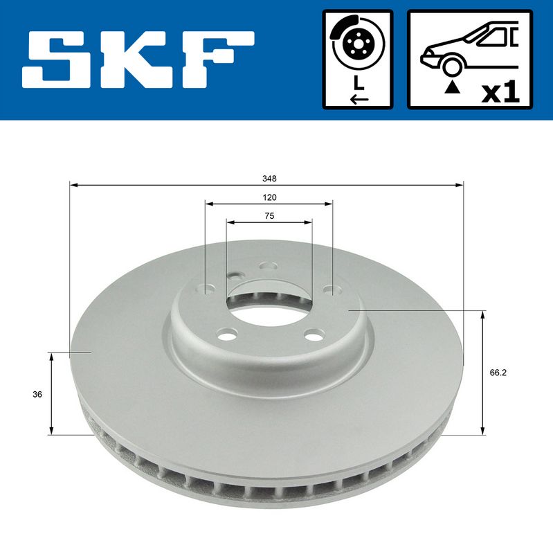 SKF VKBD80385V1 Гальмівний диск