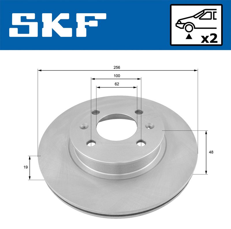 SKF VKBD80390V2 Гальмівний диск