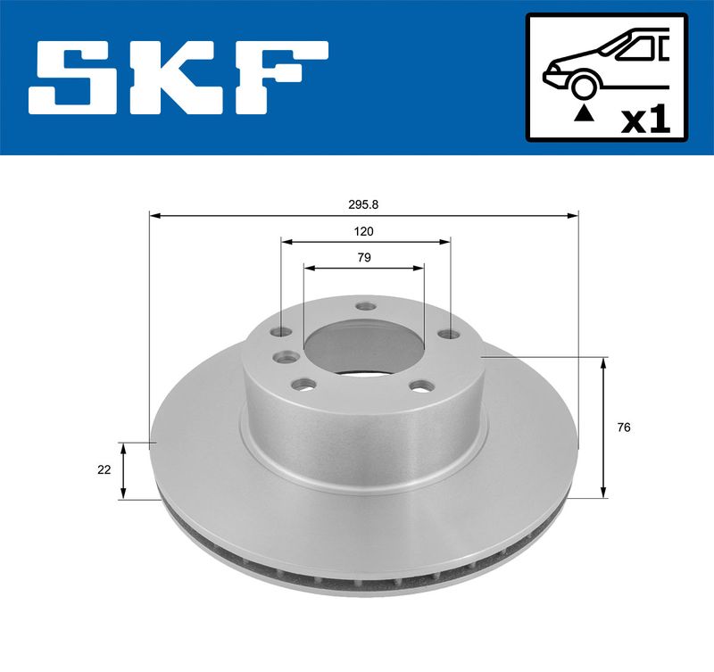 SKF VKBD80410V1 Гальмівний диск