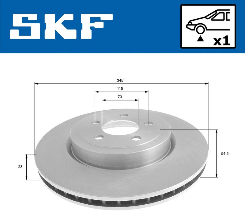 SKF VKBD80553V1 Гальмівний диск
