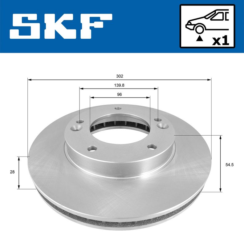 SKF VKBD80586V1 Гальмівний диск