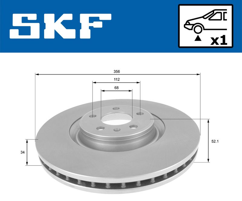 SKF VKBD80623V1 Гальмівний диск