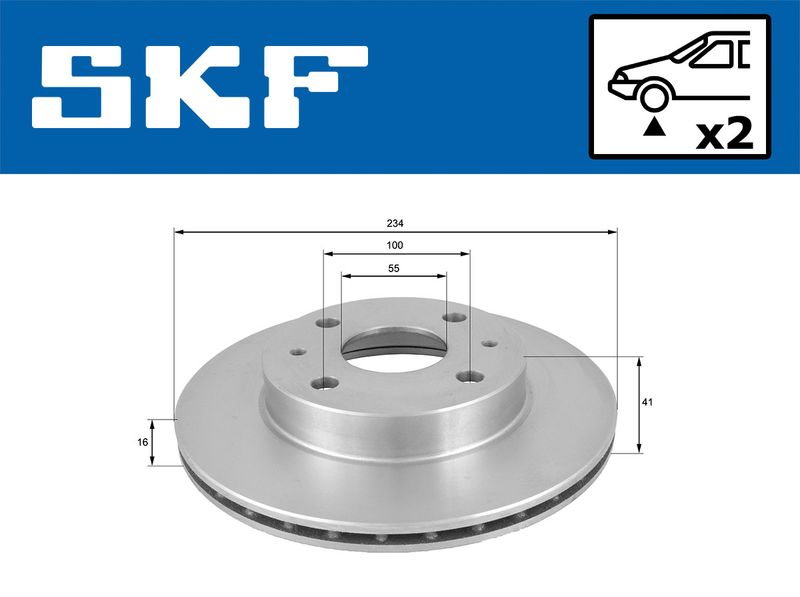 SKF VKBD80632V2 Гальмівний диск