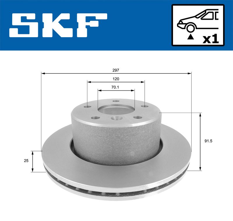 SKF VKBD80646V1 Гальмівний диск