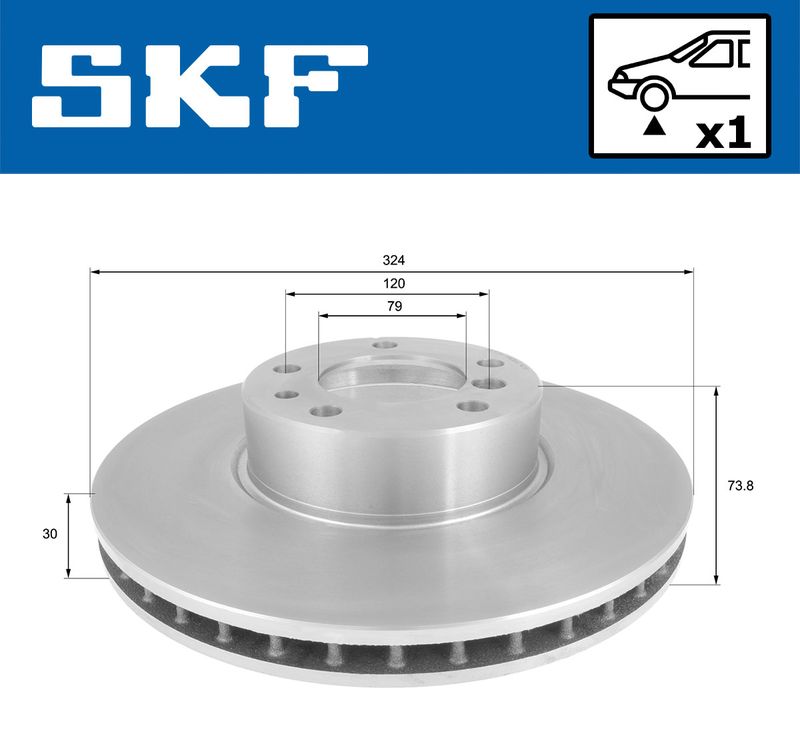 SKF VKBD80697V1 Гальмівний диск
