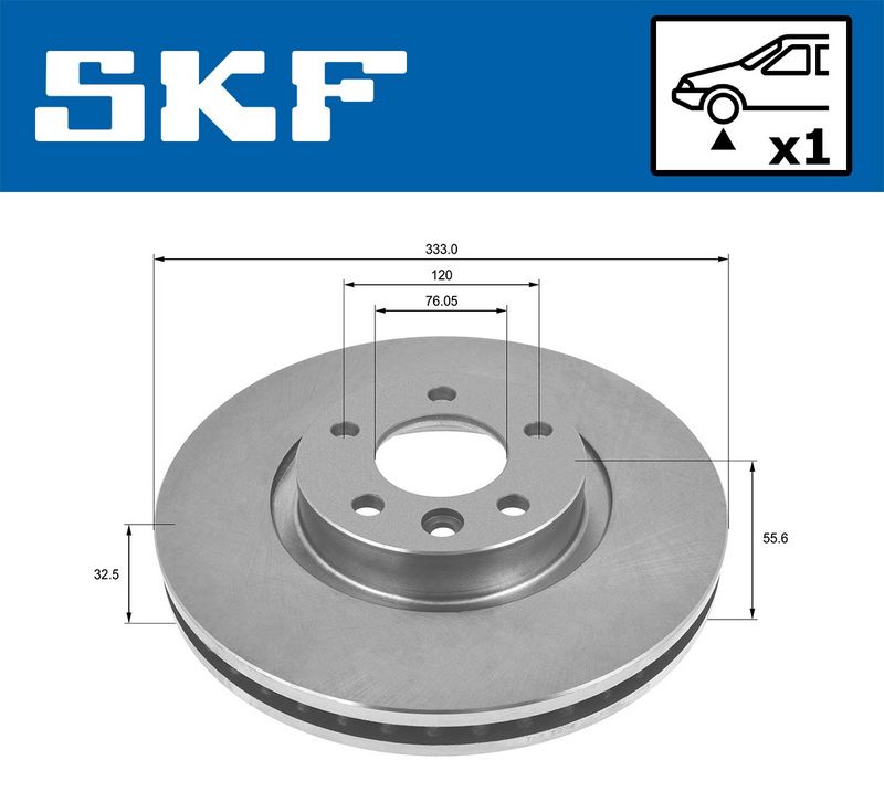 SKF VKBD81039V1 Гальмівний диск