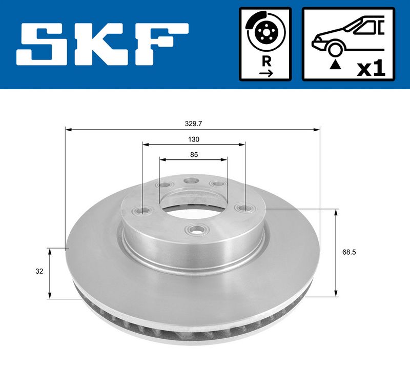 SKF VKBD81057V1 Гальмівний диск