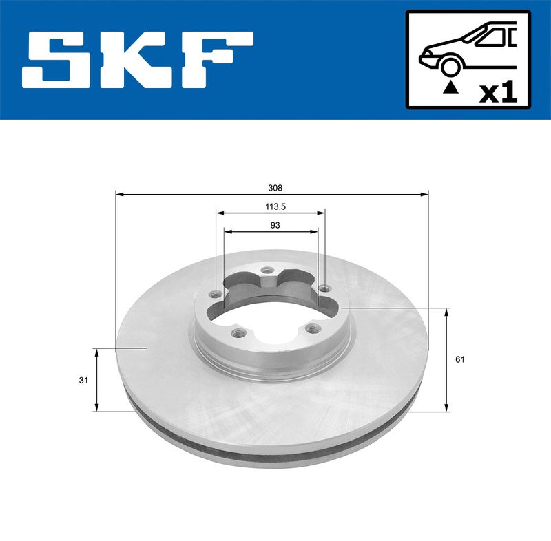 SKF VKBD81097V1 Гальмівний диск