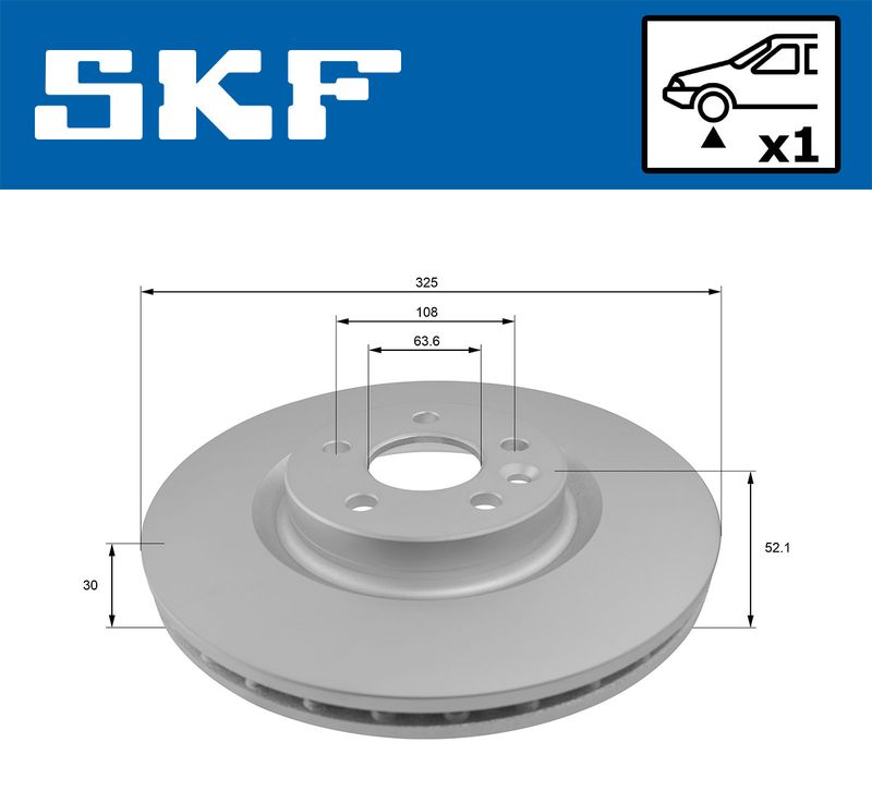 SKF VKBD81100V1 Гальмівний диск