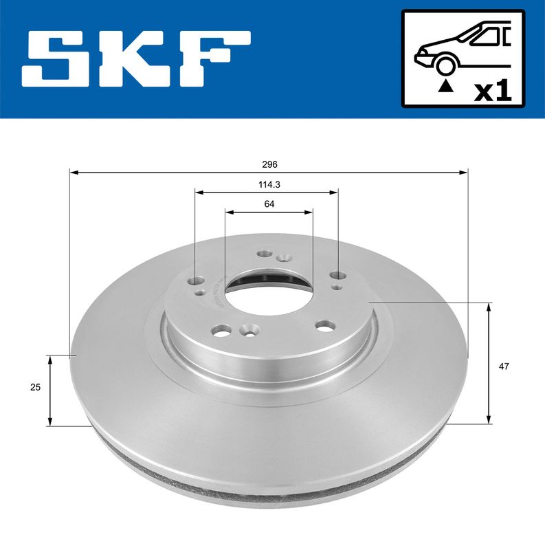 SKF VKBD81106V1 Гальмівний диск