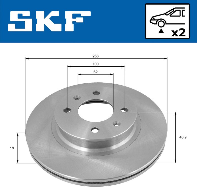 SKF VKBD81158V2 Гальмівний диск