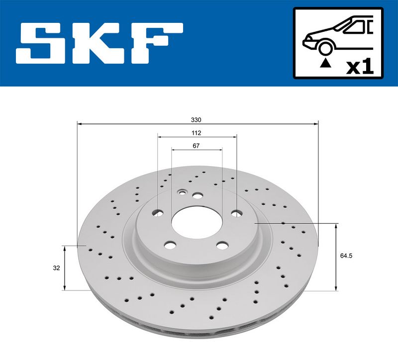 SKF VKBD81239V1 Гальмівний диск