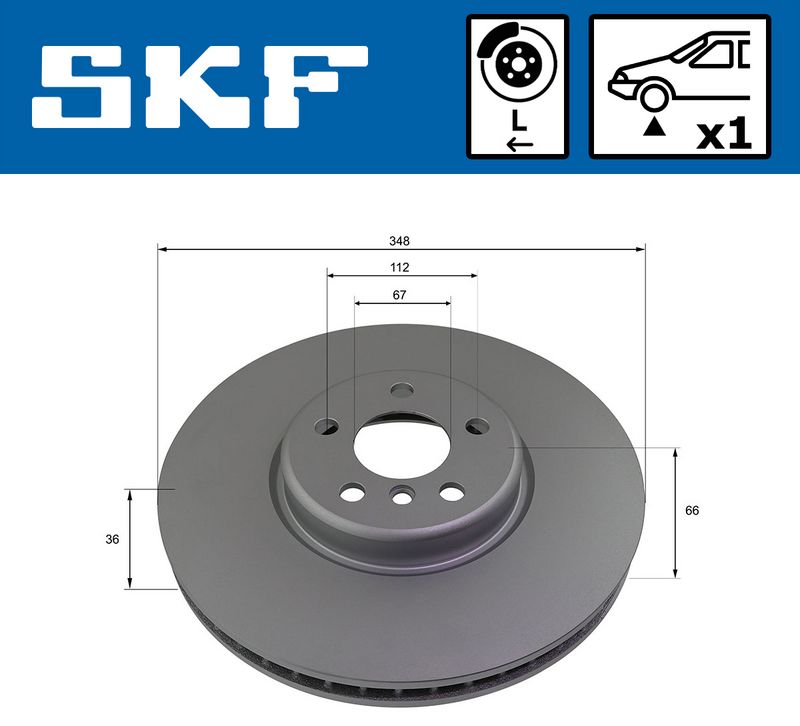 SKF VKBD81267V1 Гальмівний диск