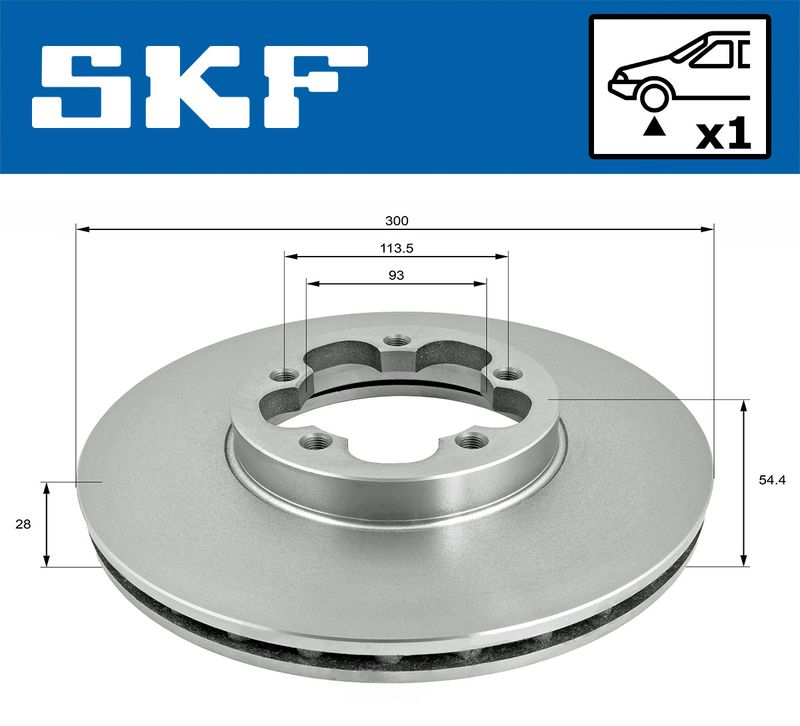 SKF VKBD81286V1 Гальмівний диск