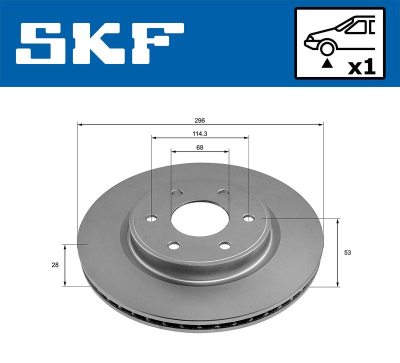SKF VKBD81313V1 Гальмівний диск