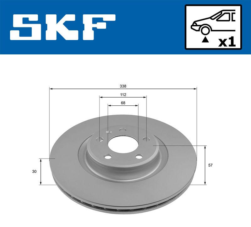 SKF VKBD81338V1 Гальмівний диск