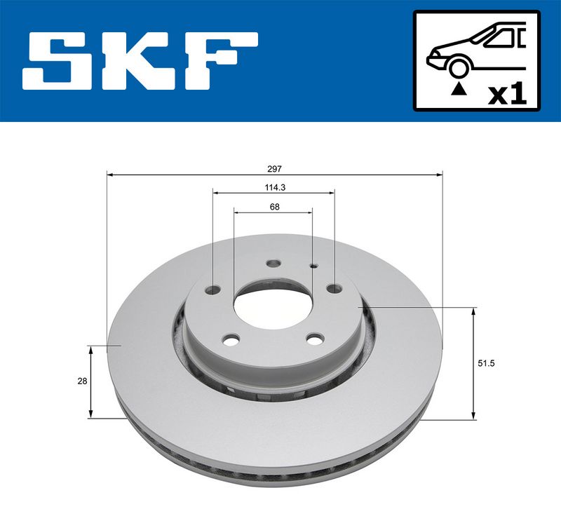SKF VKBD81352V1 Гальмівний диск