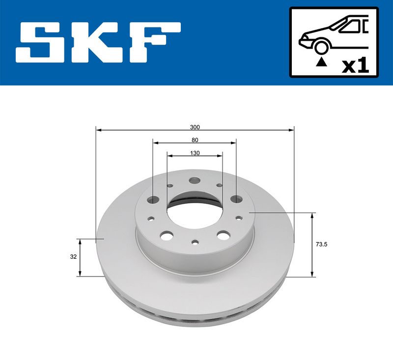 SKF VKBD81359V1 Гальмівний диск