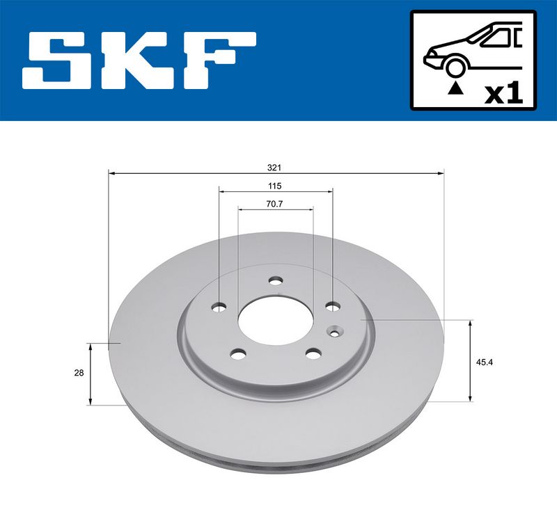 SKF VKBD81394V1 Гальмівний диск