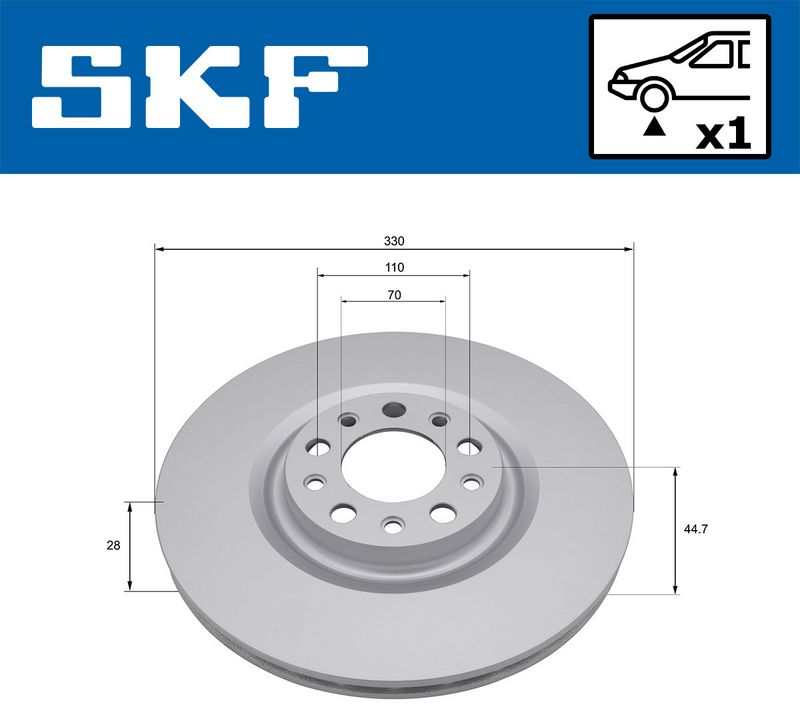 SKF VKBD81396V1 Гальмівний диск