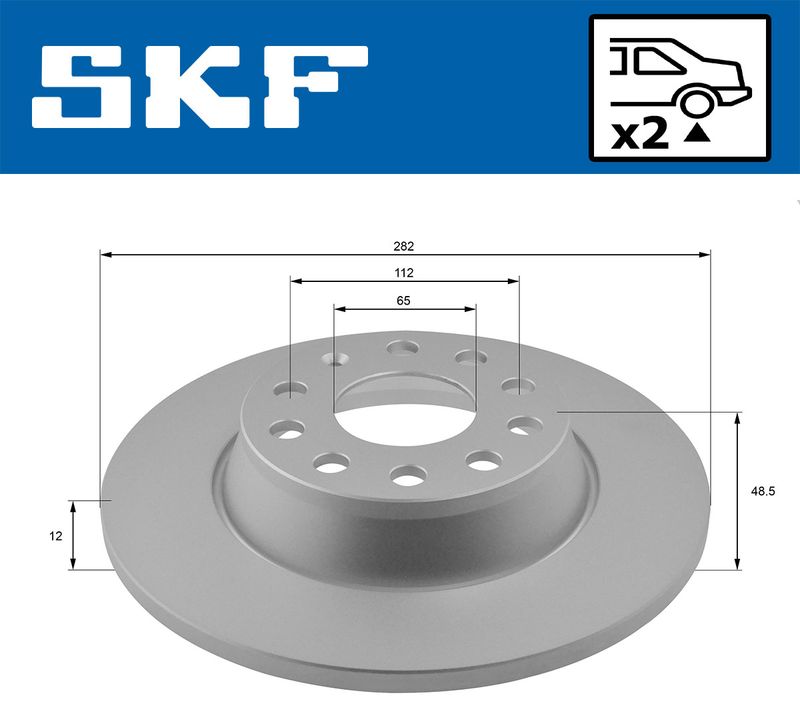 SKF VKBD90014S2 Гальмівний диск