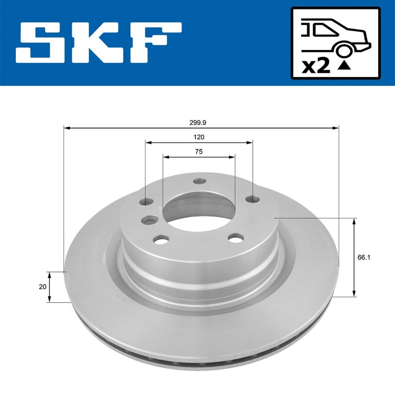 SKF VKBD90031V2 Гальмівний диск