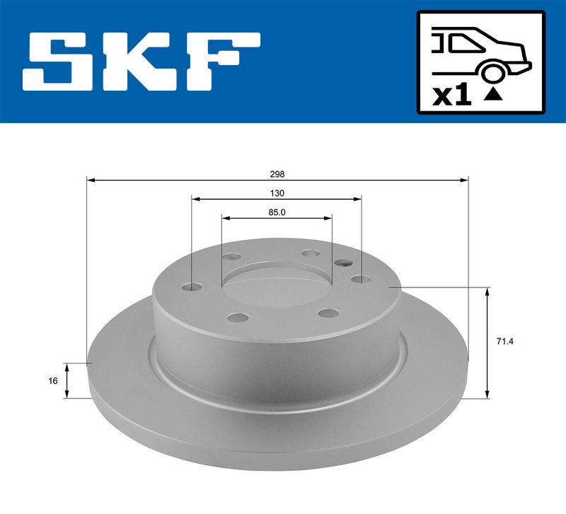 SKF VKBD90032S1 Гальмівний диск