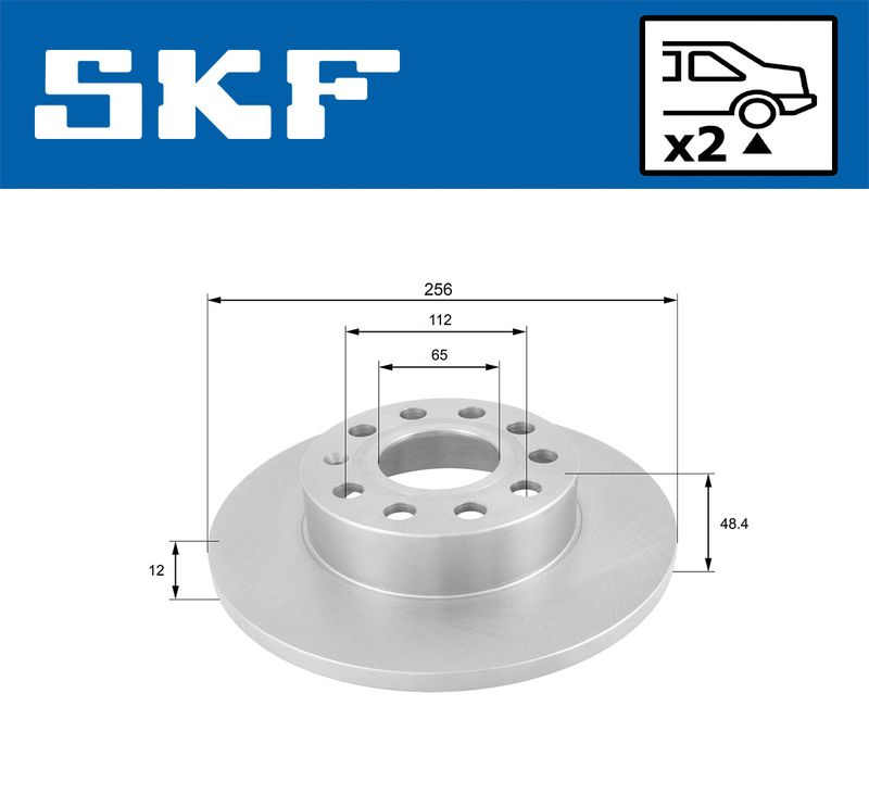 SKF VKBD90051S2 Гальмівний диск