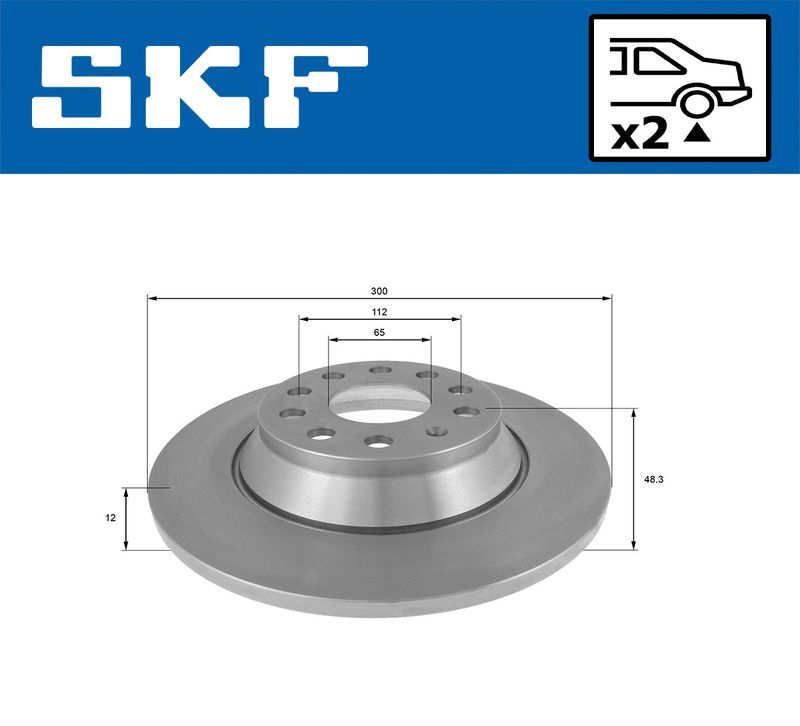 SKF VKBD90075S2 Гальмівний диск