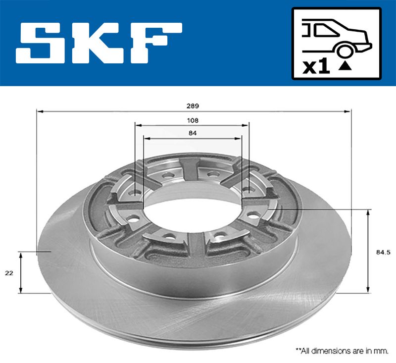 SKF VKBD90098S1 Гальмівний диск