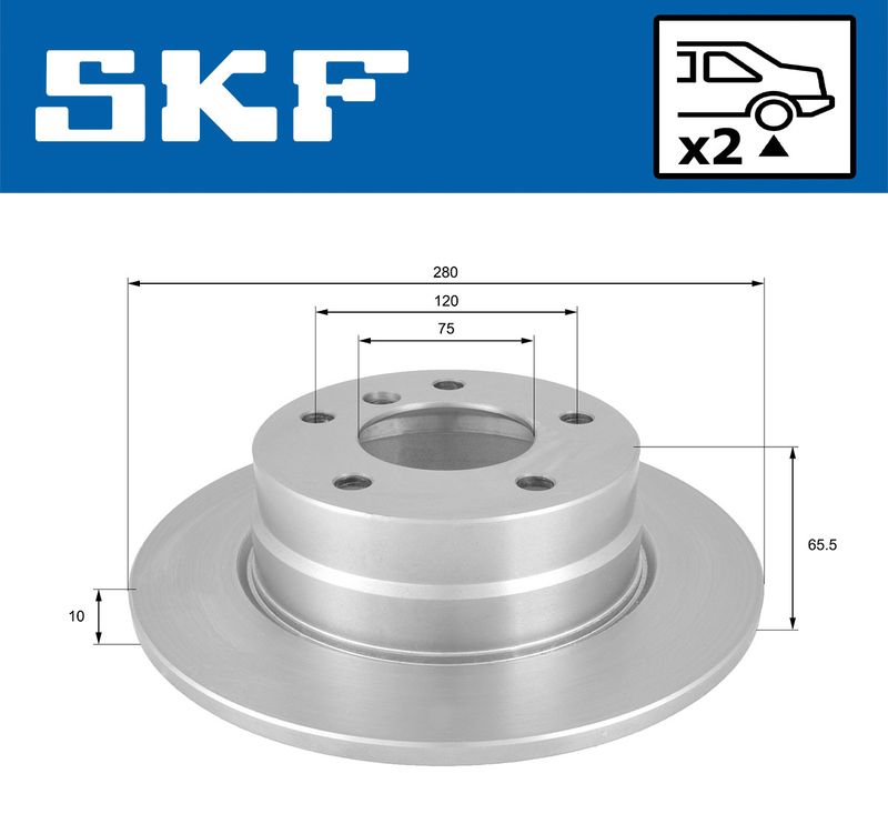 SKF VKBD90146S2 Гальмівний диск