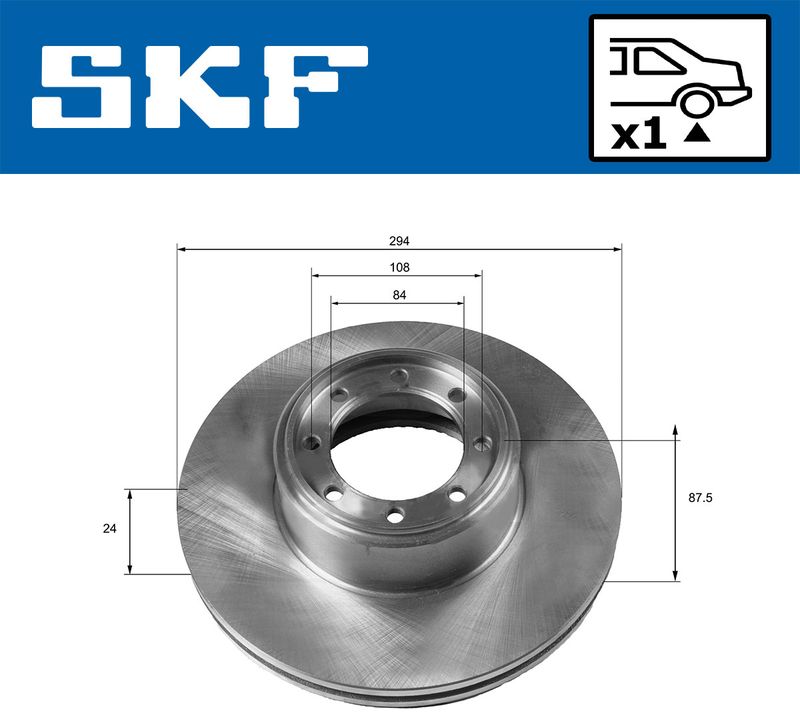 SKF VKBD90190V1 Гальмівний диск