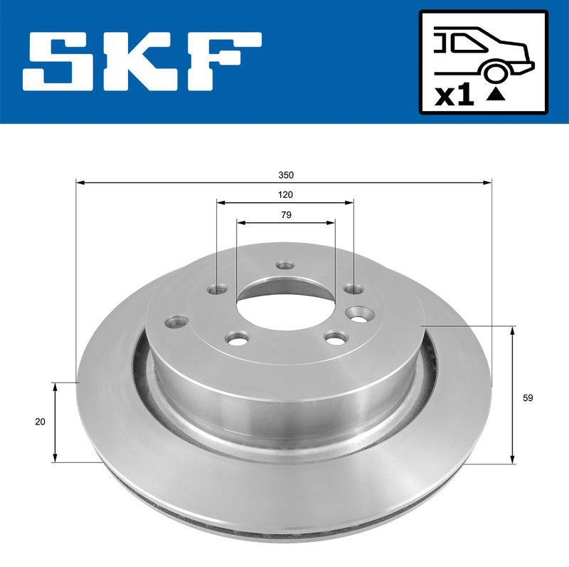 SKF VKBD90233V1 Гальмівний диск
