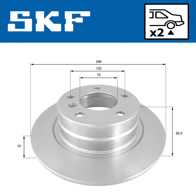 SKF VKBD90237S2 Гальмівний диск