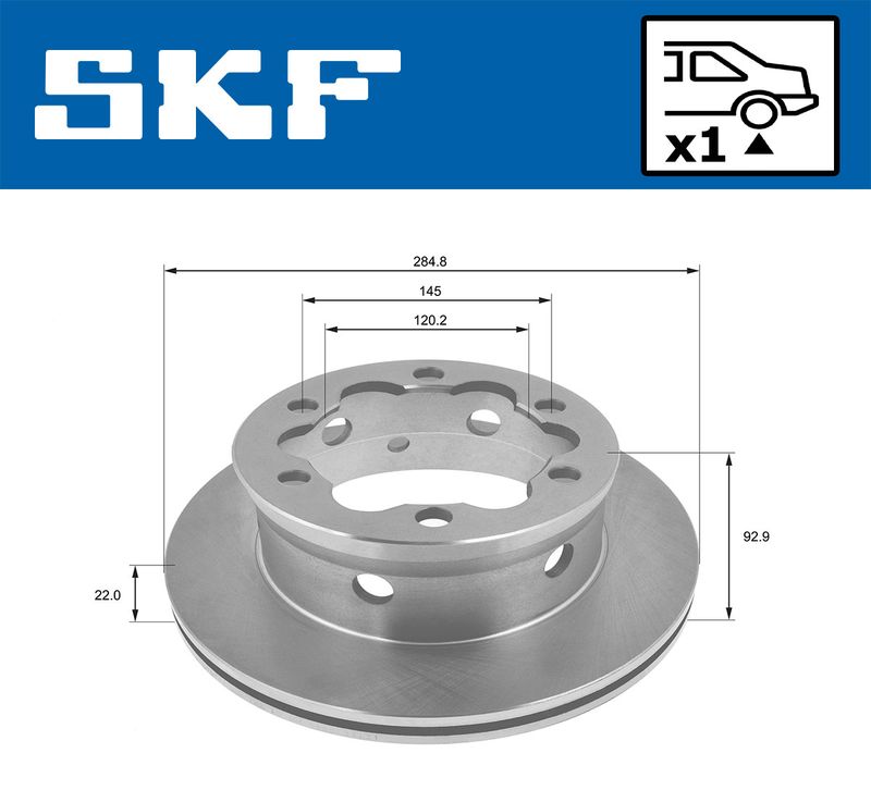 SKF VKBD90252V1 Гальмівний диск