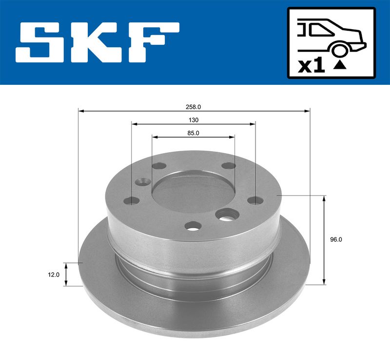 SKF VKBD90345S1 Гальмівний диск