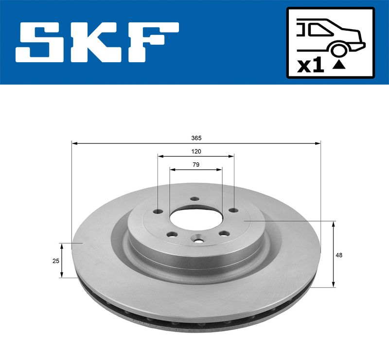 SKF VKBD90398V1 Гальмівний диск