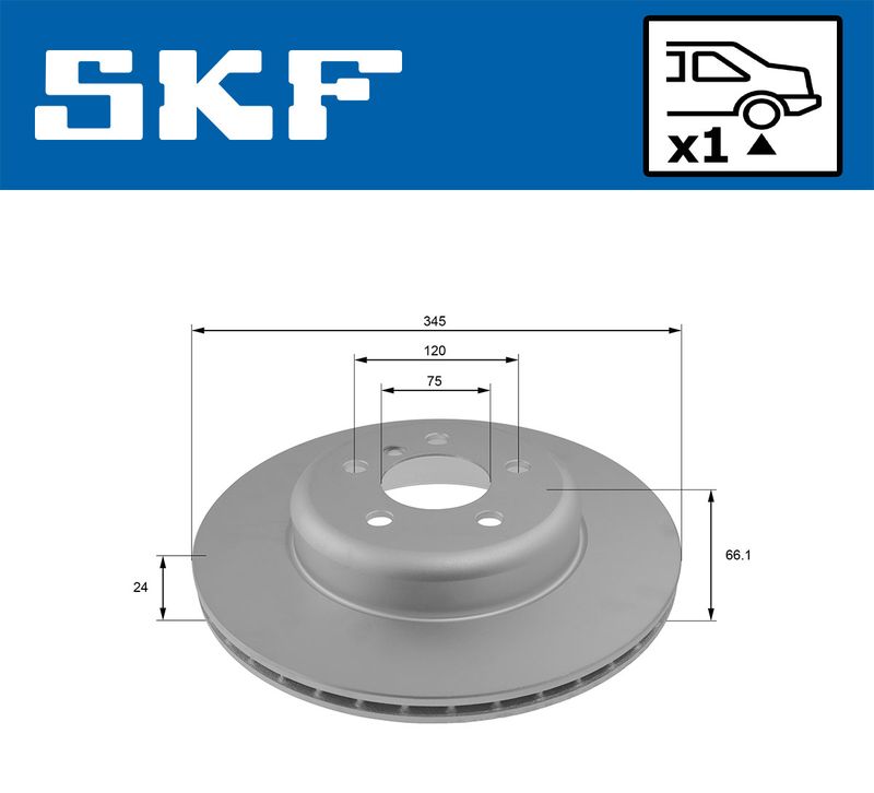 SKF VKBD90456V1 Гальмівний диск