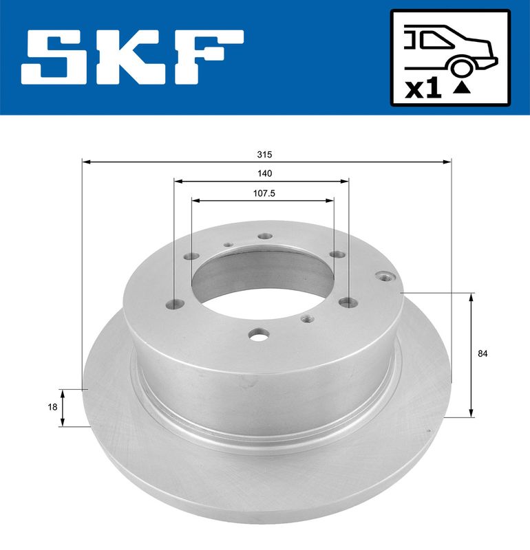 SKF VKBD90533S1 Гальмівний диск