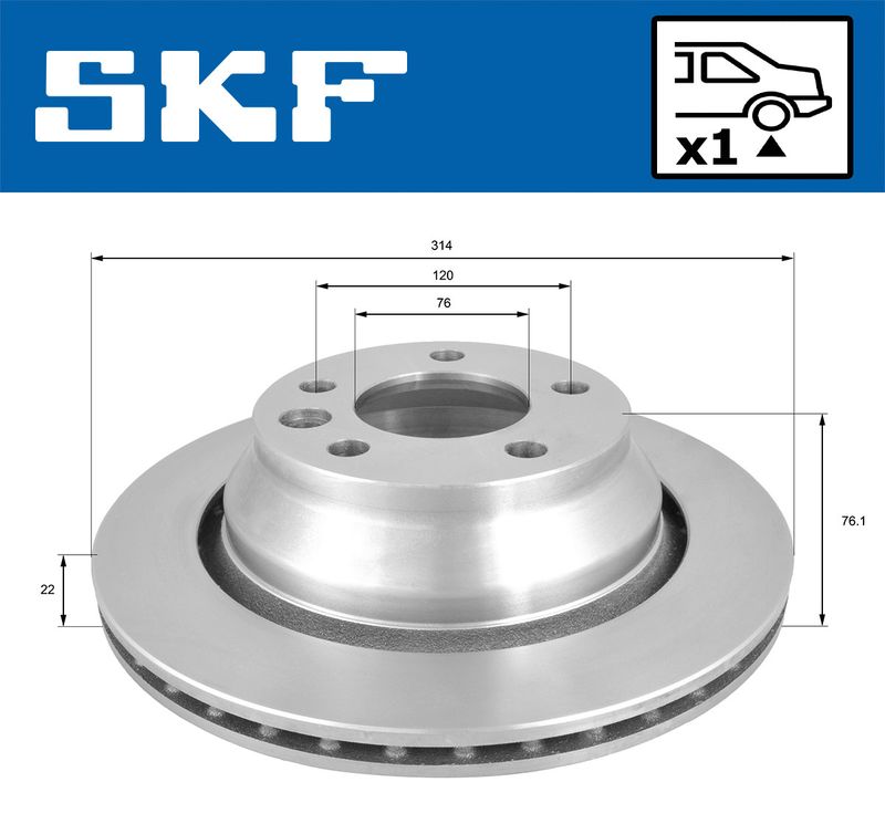 SKF VKBD90539V1 Гальмівний диск