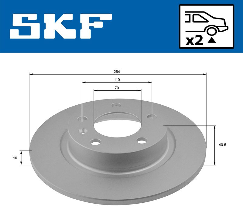 SKF VKBD90624S2 Гальмівний диск