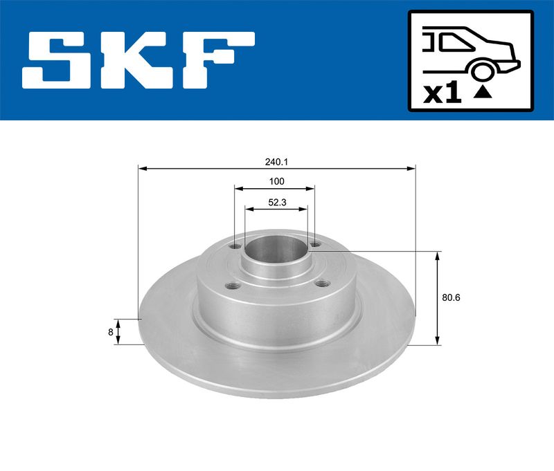 SKF VKBD91074S1 Гальмівний диск