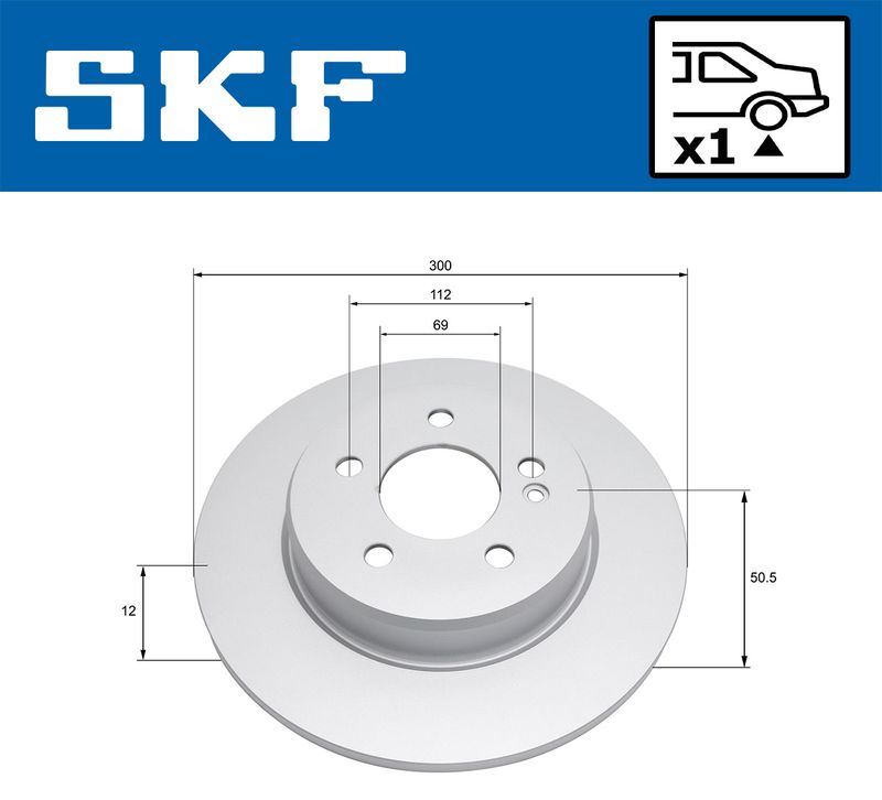 SKF VKBD91110S1 Гальмівний диск