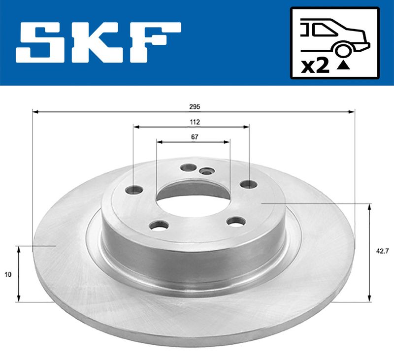 SKF VKBD91148S2 Гальмівний диск