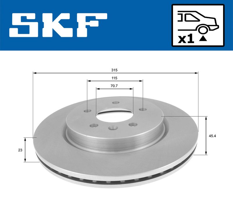 SKF VKBD91157V1 Гальмівний диск