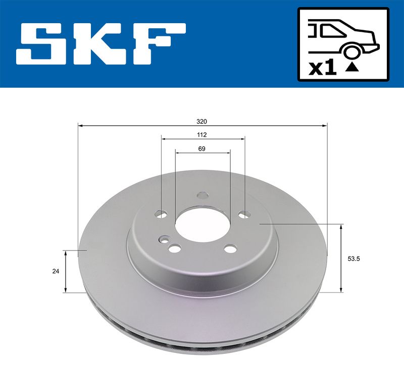 SKF VKBD91332V1 Гальмівний диск