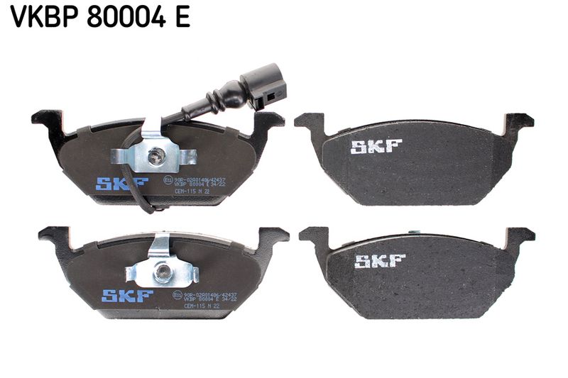 SKF VKBP80004E Комплект гальмівних накладок, дискове гальмо