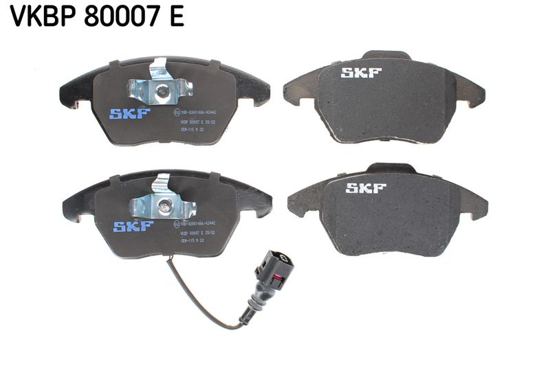 SKF VKBP80007E Комплект гальмівних накладок, дискове гальмо